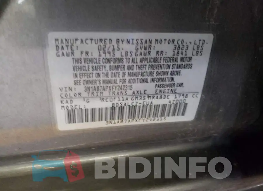 3N1AB7APXFY242315 Photo# 12