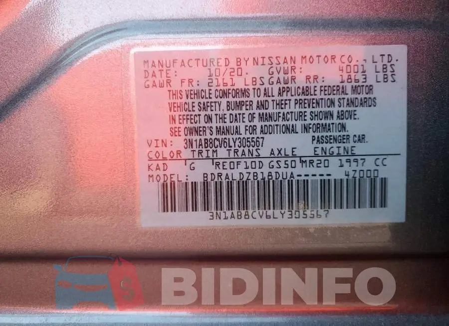 3N1AB8CV6LY305567 Photo# 12