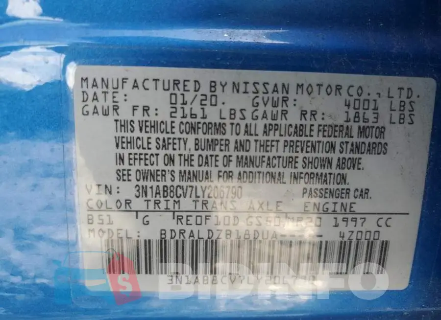 3N1AB8CV7LY206790 Photo# 12