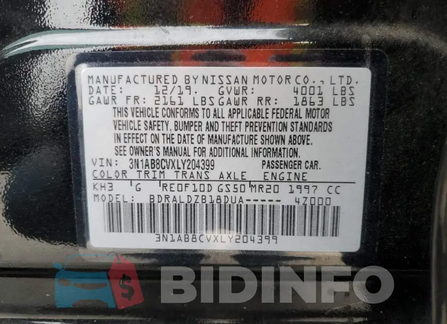 3N1AB8CVXLY204399 Photo# 12