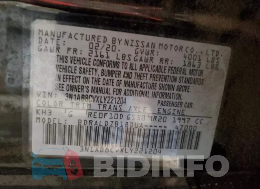 3N1AB8CVXLY221204 Photo# 12