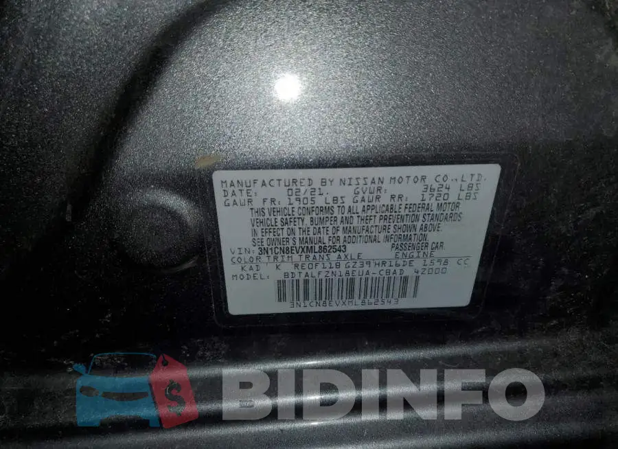 3N1CN8EVXML862543 Photo# 13