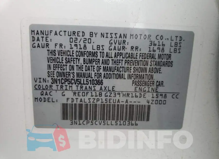 3N1CP5CV5LL510366 Photo# 14