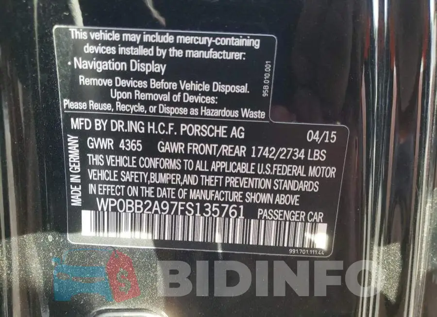 WP0BB2A97FS135761 Photo# 13