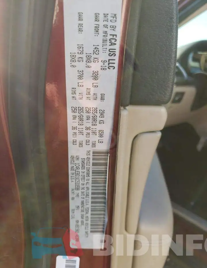 1C4RJEBG1KC533598 Photo# 13
