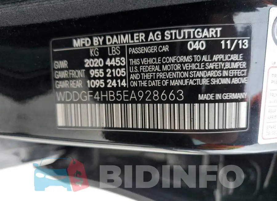 WDDGF4HB5EA928663 Photo# 12