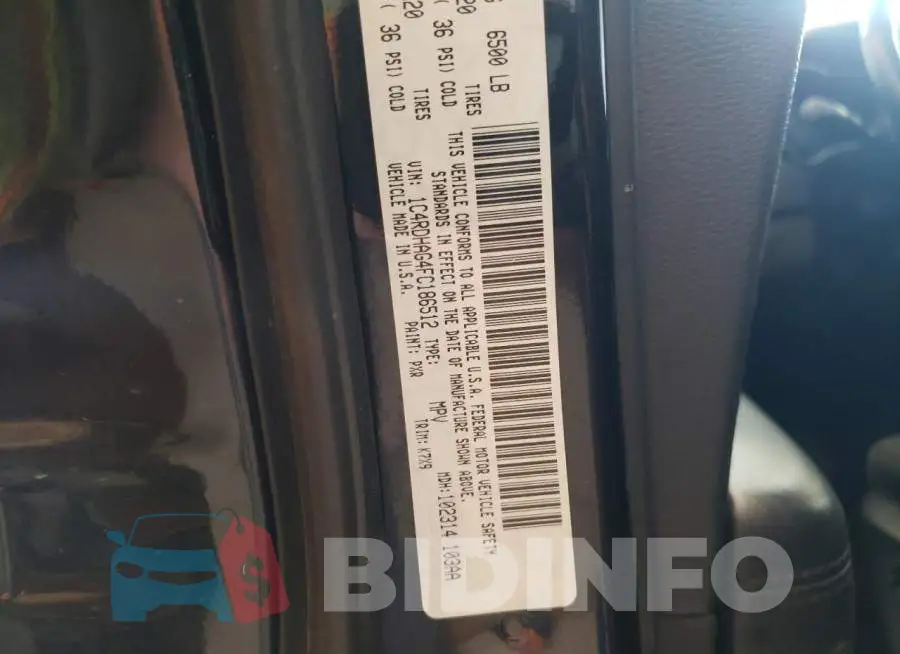 1C4RDHAG4FC186512 Photo# 12
