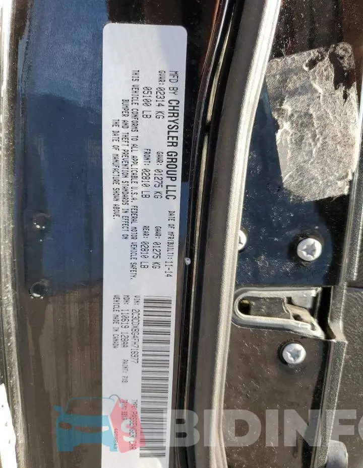2C3CDXBG4FH716977 Photo# 10