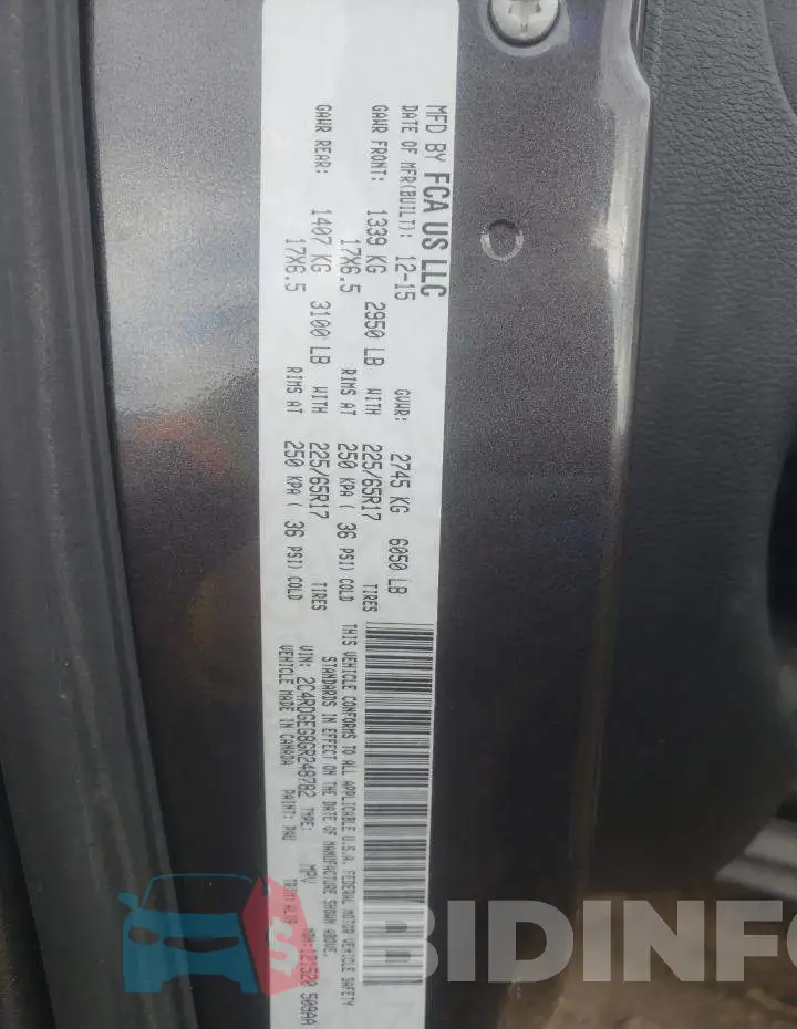 2C4RDGEG8GR248782 Photo# 13