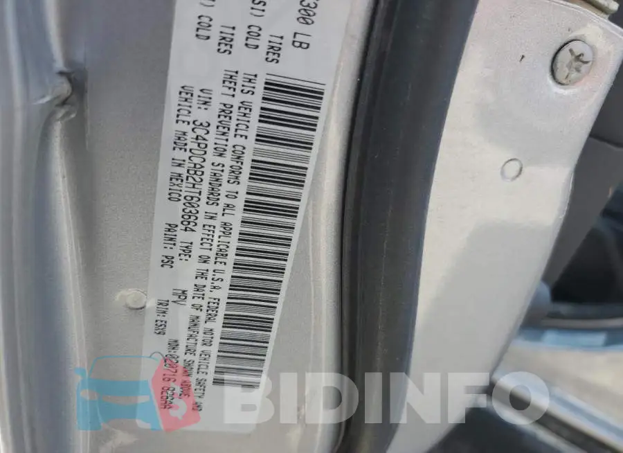 3C4PDCAB2HT603664 Photo# 10