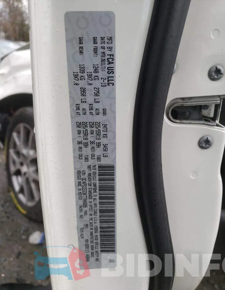 3C4PDCEG3KT700689 Photo# 14