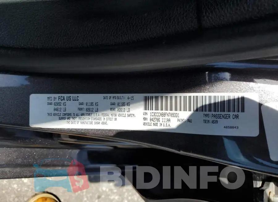 1C3CCCAB8FN709331 Photo# 10