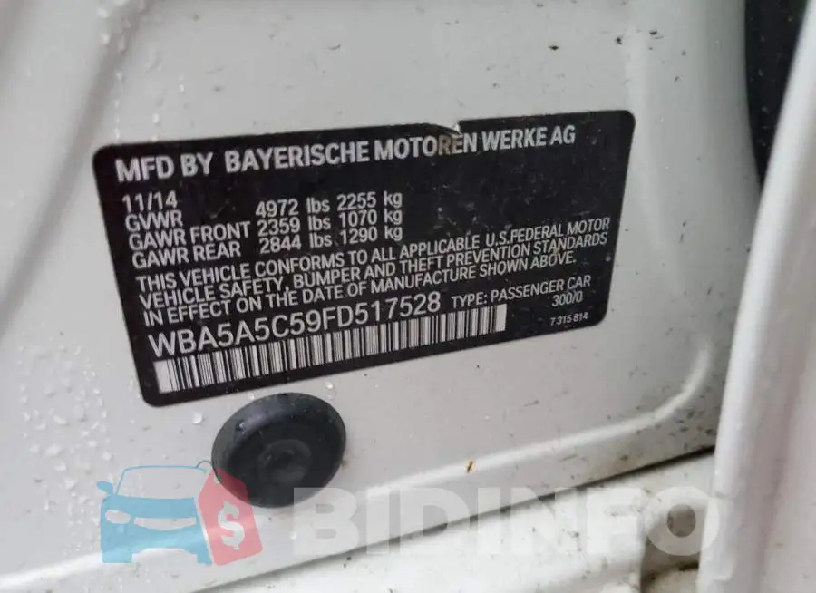 WBA5A5C59FD517528 Photo# 12