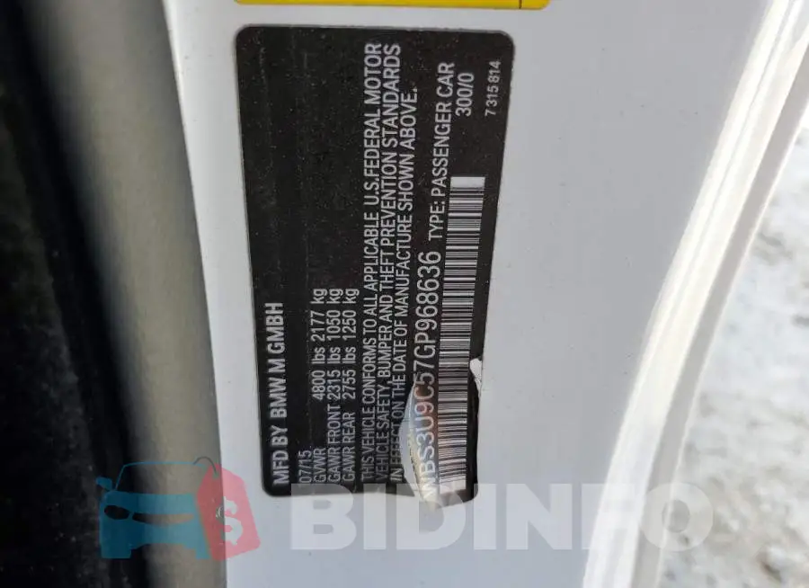 WBS3U9C57GP968636 Photo# 12