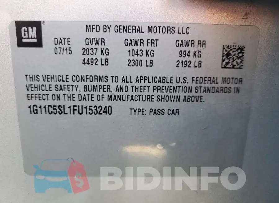 1G11C5SL1FU153240 Photo# 12