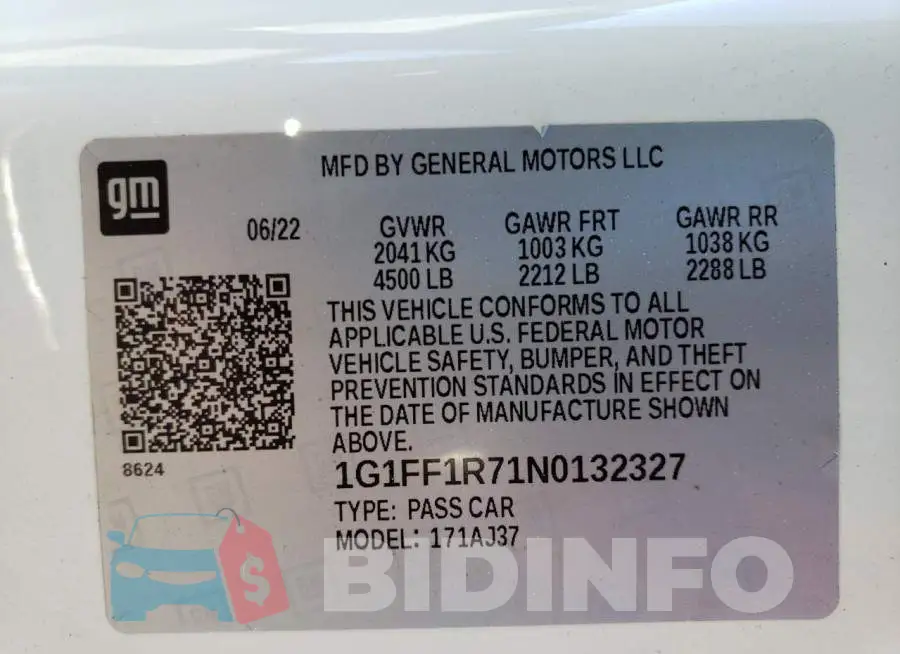 1G1FF1R71N0132327 Photo# 13