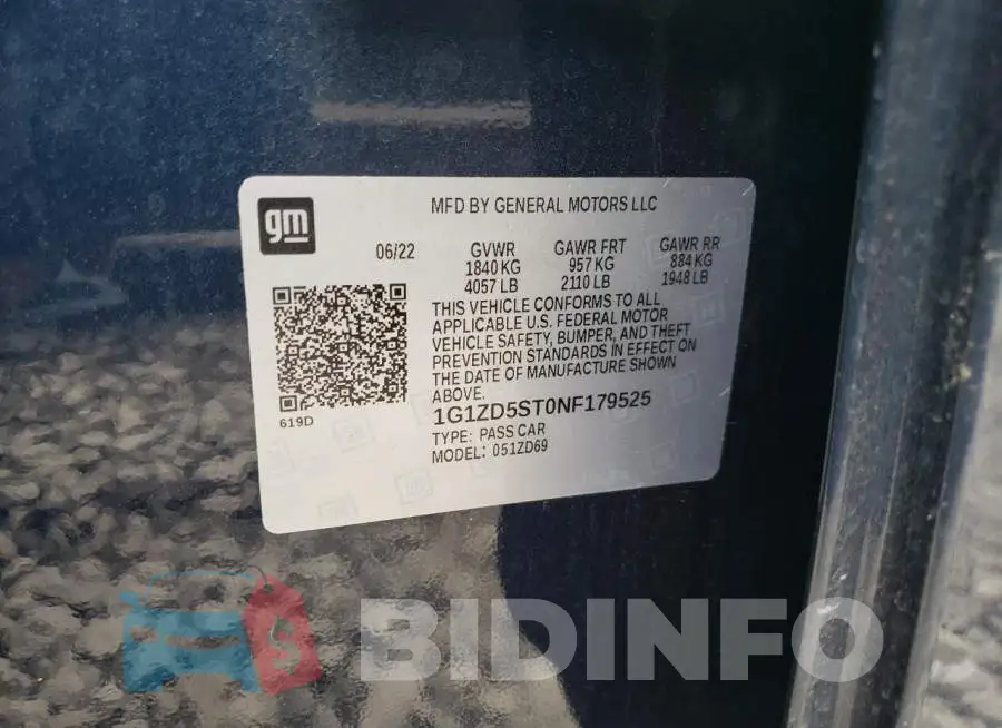 1G1ZD5ST0NF179525 Photo# 12