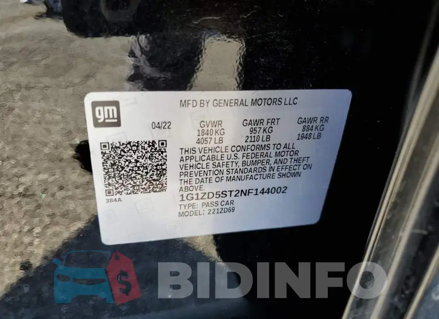 1G1ZD5ST2NF144002 Photo# 12