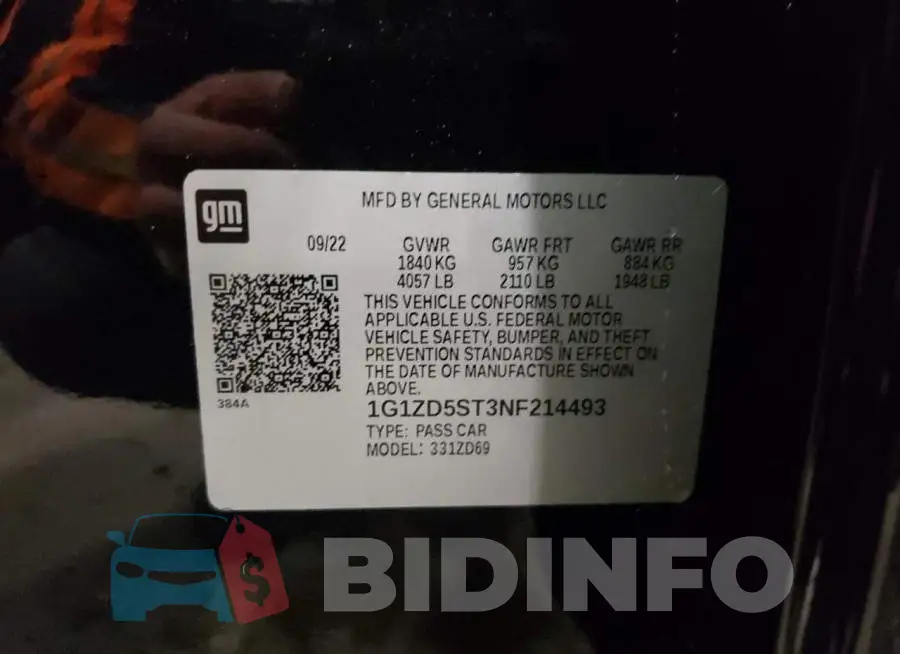 1G1ZD5ST3NF214493 Photo# 12