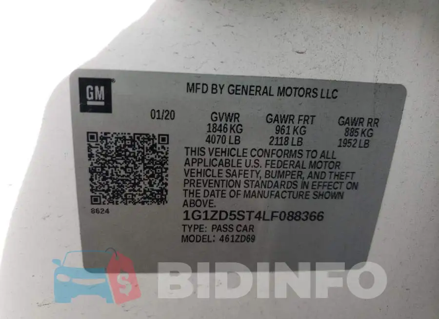 1G1ZD5ST4LF088366 Photo# 12