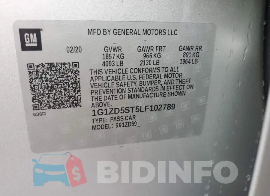 1G1ZD5ST5LF102789 Photo# 12