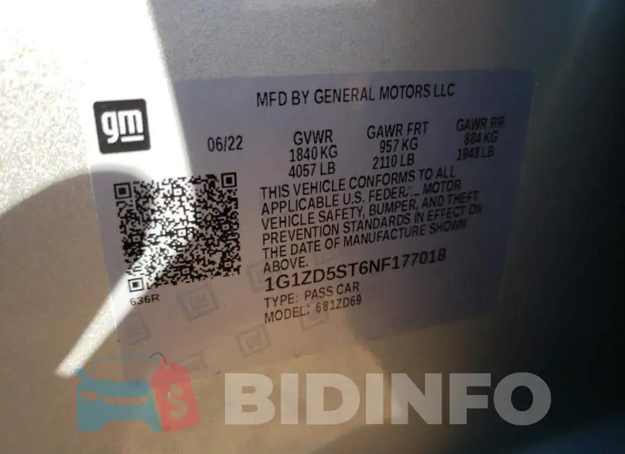 1G1ZD5ST6NF177018 Photo# 13