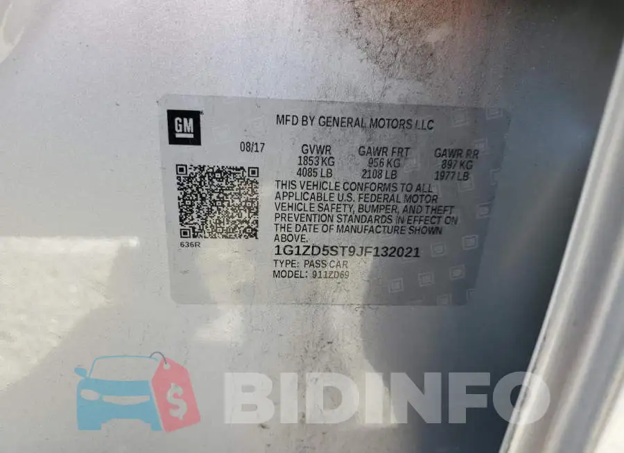 1G1ZD5ST9JF132021 Photo# 13