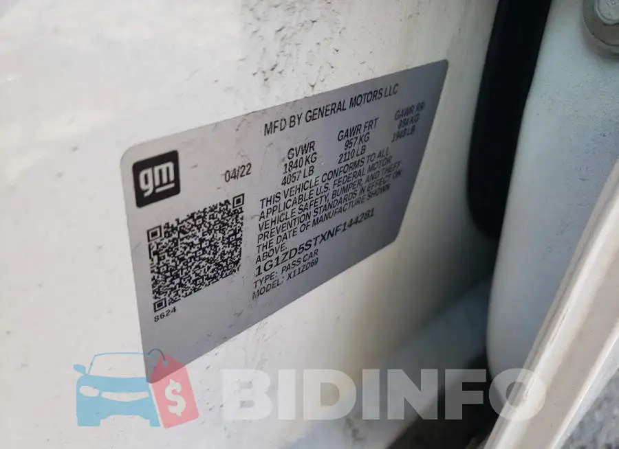 1G1ZD5STXNF144281 Photo# 12