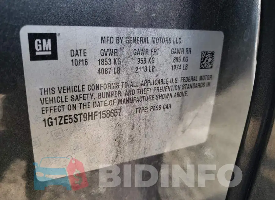 1G1ZE5ST9HF158657 Photo# 13