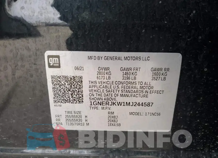 1GNERJKW1MJ244587 Photo# 13