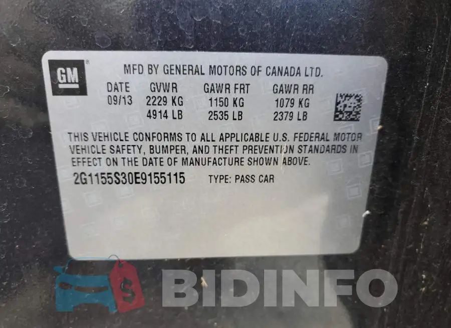 2G1155S30E9155115 Photo# 12