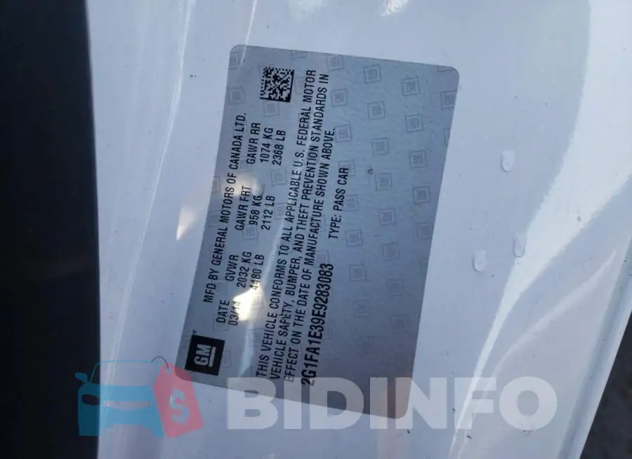 2G1FA1E39E9283083 Photo# 12