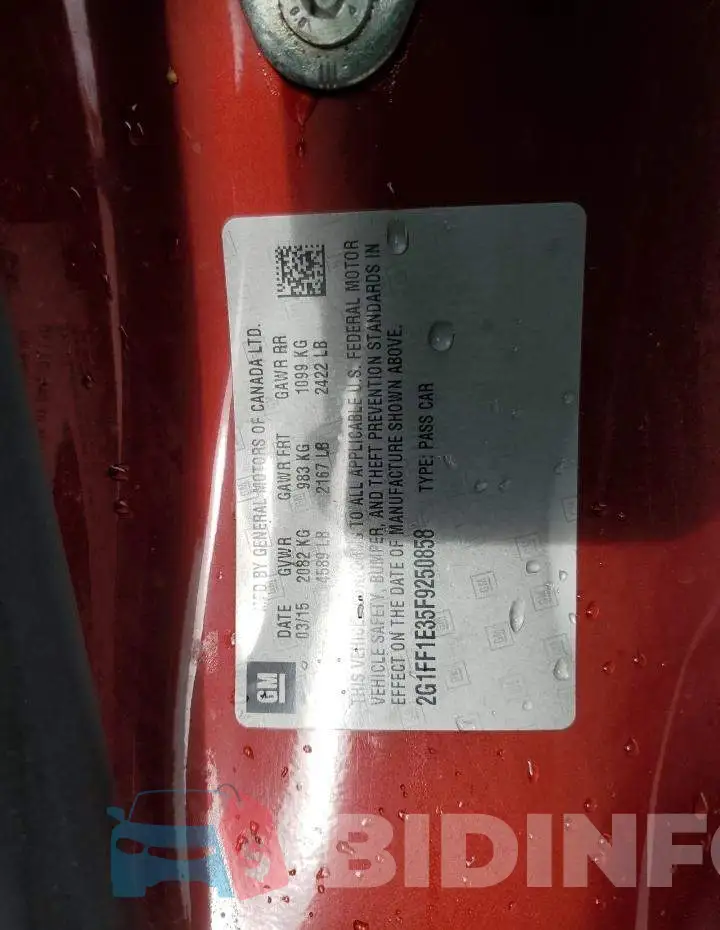 2G1FF1E35F9250858 Photo# 12