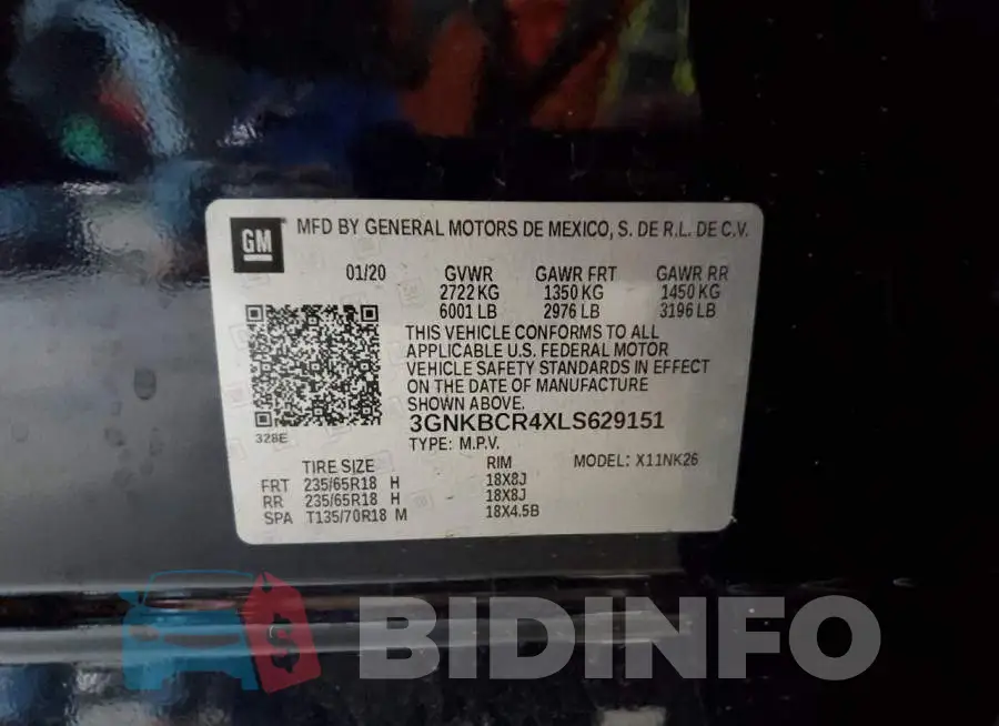 3GNKBCR4XLS629151 Photo# 13