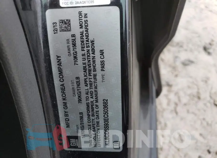 KL8CD6S93EC503682 Photo# 12