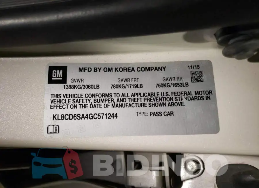 KL8CD6SA4GC571244 Photo# 12