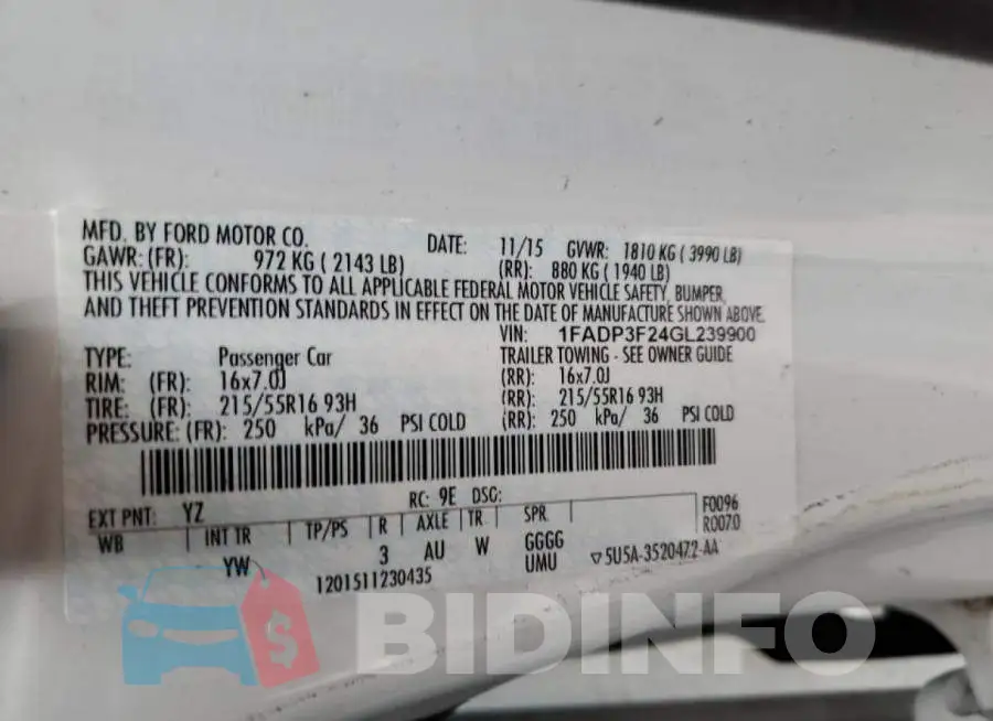 1FADP3F24GL239900 Photo# 12