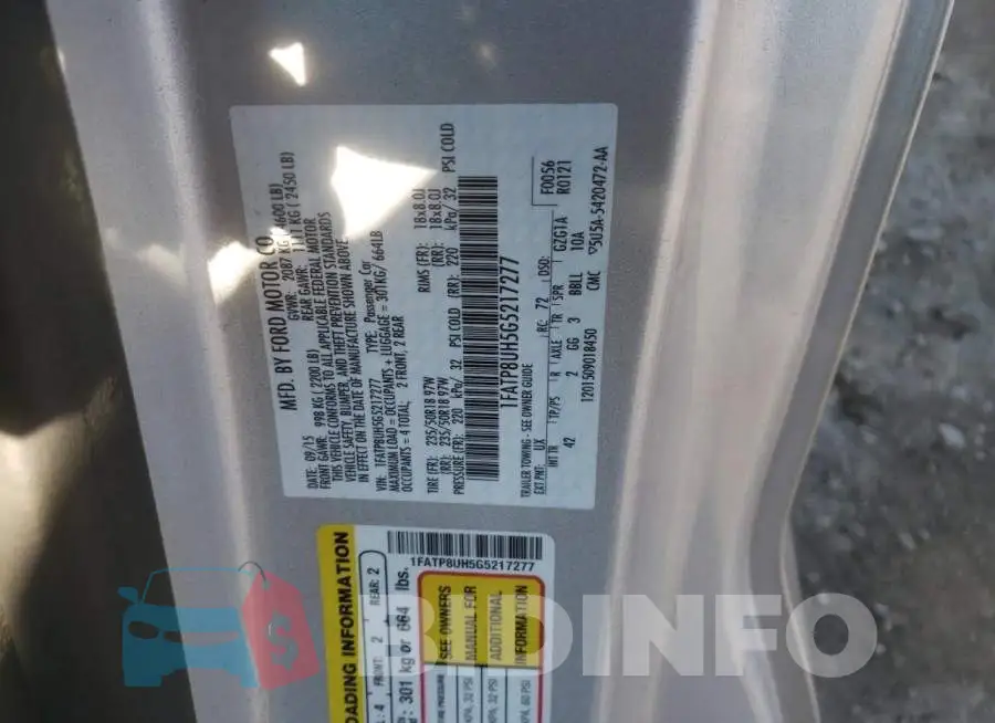 1FATP8UH5G5217277 Photo# 12
