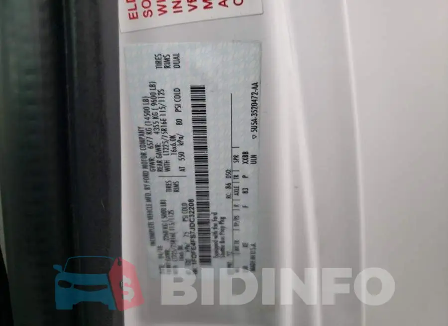 1FDFE4FS7JDC32208 Photo# 13