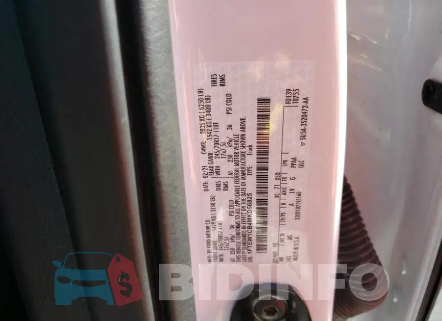 1FTEW1CB4MKD56825 Photo# 12