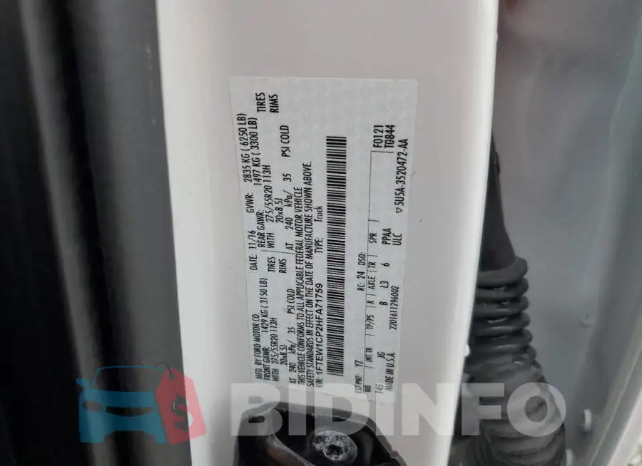 1FTEW1CP2HFA71759 Photo# 12