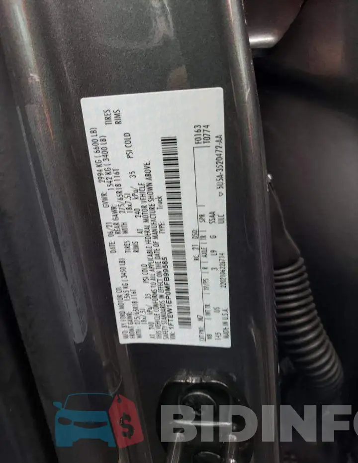 1FTEW1EP0MFB99585 Photo# 13