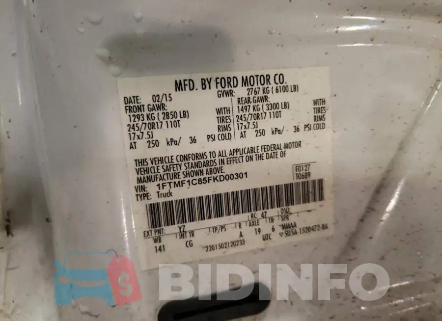 1FTMF1C85FKD00301 Photo# 12