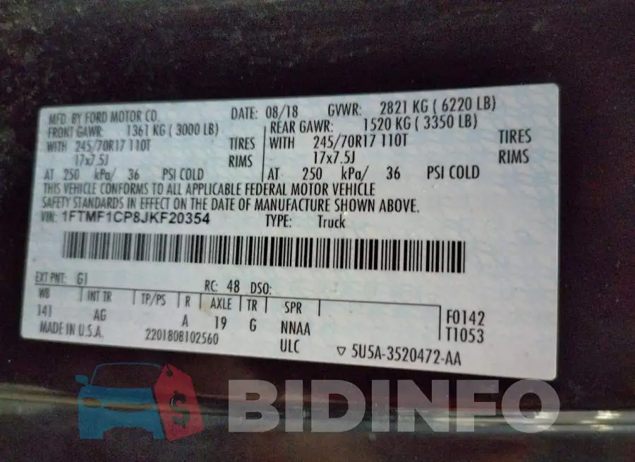 1FTMF1CP8JKF20354 Photo# 12