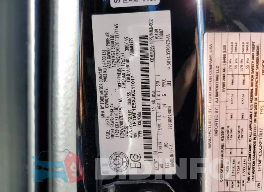 1FTMF1E5XJKE11017 Photo# 12