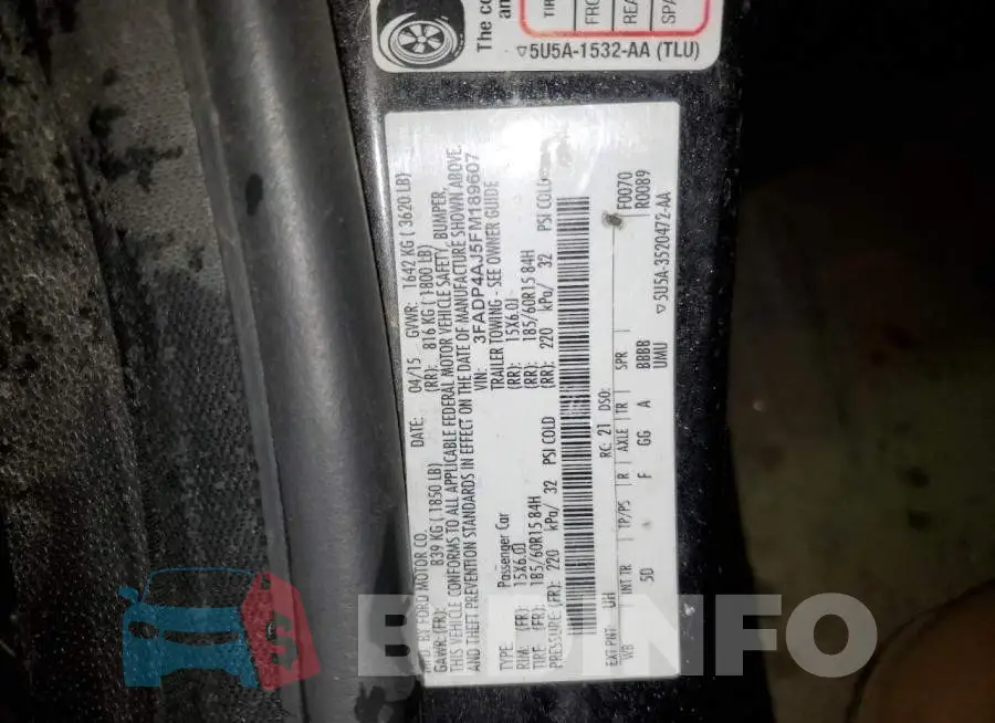 3FADP4AJ5FM189607 Photo# 13