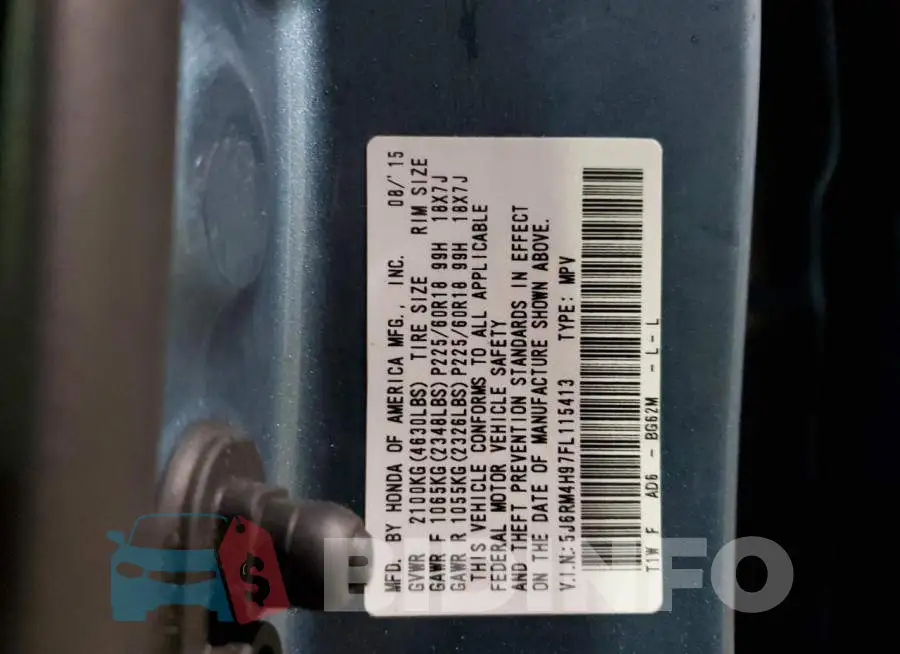 5J6RM4H97FL115413 Photo# 13