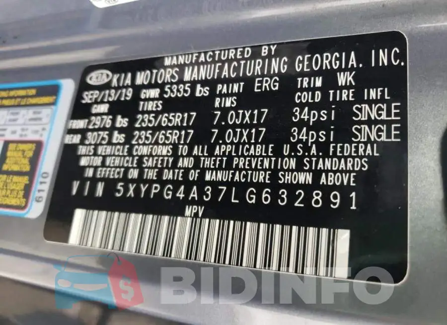 5XYPG4A37LG632891 Photo# 13