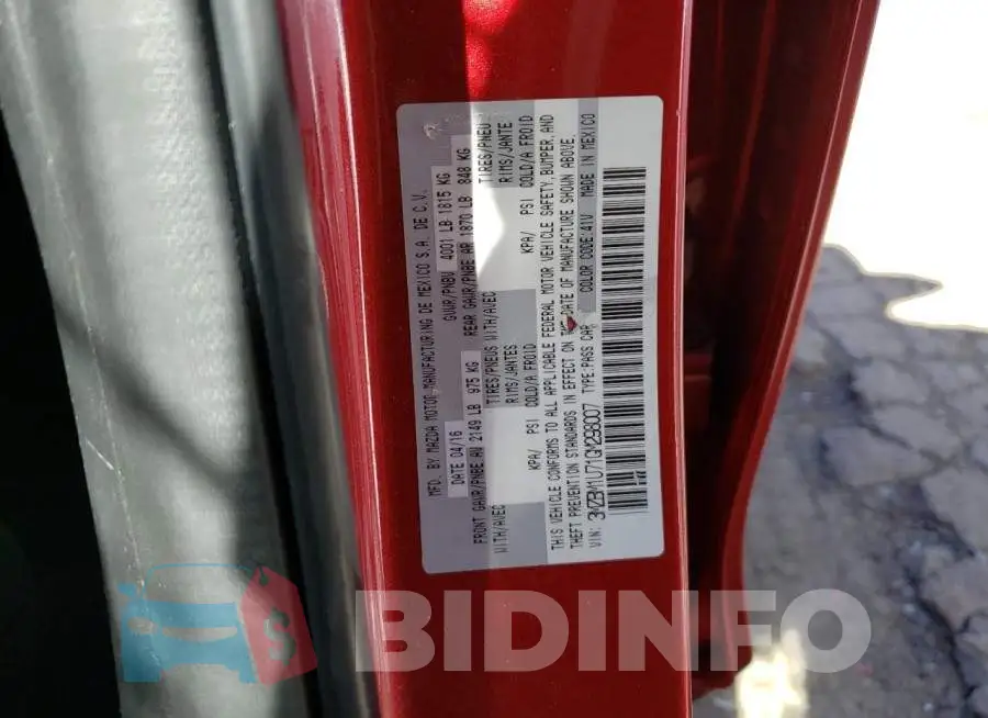 3MZBM1U71GM298007 Photo# 12