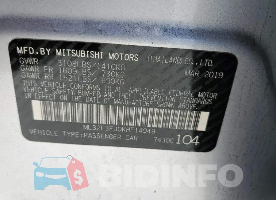 ML32F3FJ0KHF14949 Photo# 12